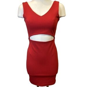 Bik Bok Sleeveless Dress with Cut Out/XSmall